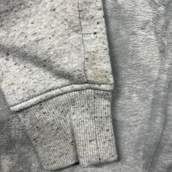 Carhartt Hoodie Women XS Grey Relaxed Fit Logo Sleeve Graphic Sweatshirt - Picture 10 of 13